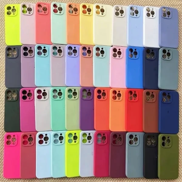 Original Liquid Silicone Phone Case For iPhone 16 15 13 12 14 Pro Max Cases For iPhone 13 12 14 15 16 Plus Protection Cover
