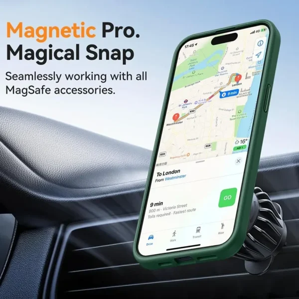 Luxury Frosted Phone Case For iPhone 16 15 14 13 12 11 Pro Max Plus 17 Air For Magsafe Matte Transparent Magnetic Cover - Image 3