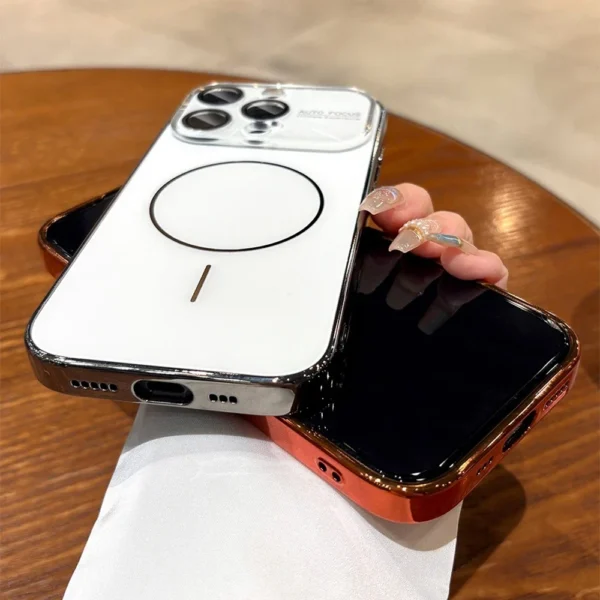 Luxury Laser Slim Matte Magsafe Magnetic Wireless Charging Case For iPhone 17 Air 12 13 14 15 16 17 Pro Max Hard Back Cover - Image 4