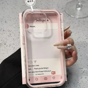 Luxury Candy Color Frame Clear Back Phone Case For iPhone 17 16 15 14 13 12 Pro Max 11 16PLUS 17 Acrylic Shockproof Bumper Cover