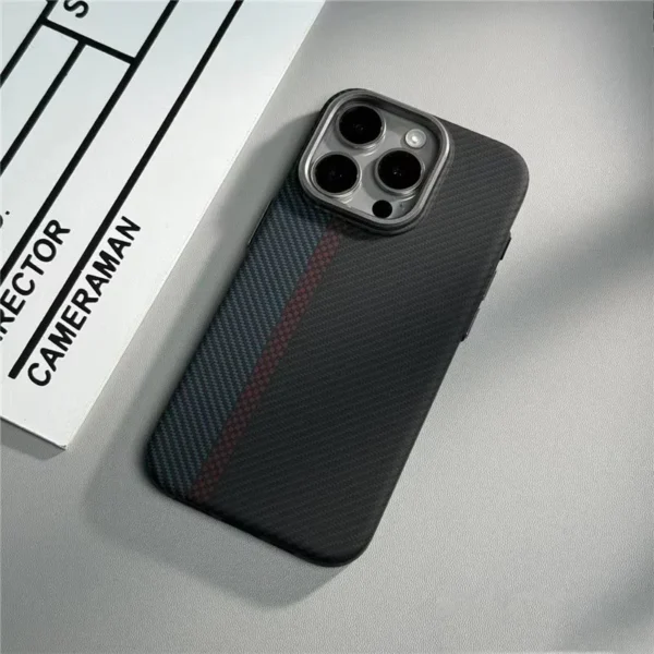 Geometric Carbon Fiber texture 3D Relief Magsafe case for iphone 13 15 14 12 pro 16 17 Pro Max Wireless Charging hard Case cover - Image 6