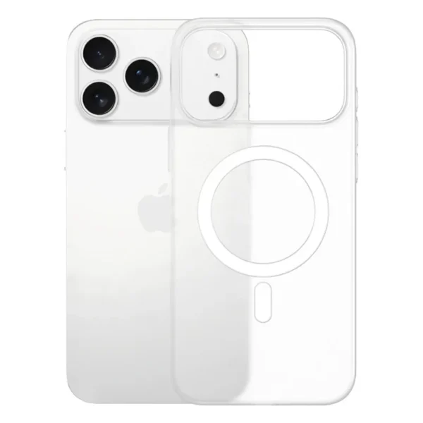 ⁦Luxury Matte Ultra Thin Clear For Magsafe Wireless Charge Case For iPhone 17 Air 16E 15 14 Plus 13 12 11 Pro Max Hard PC Cover⁩ - الصورة ⁦2⁩