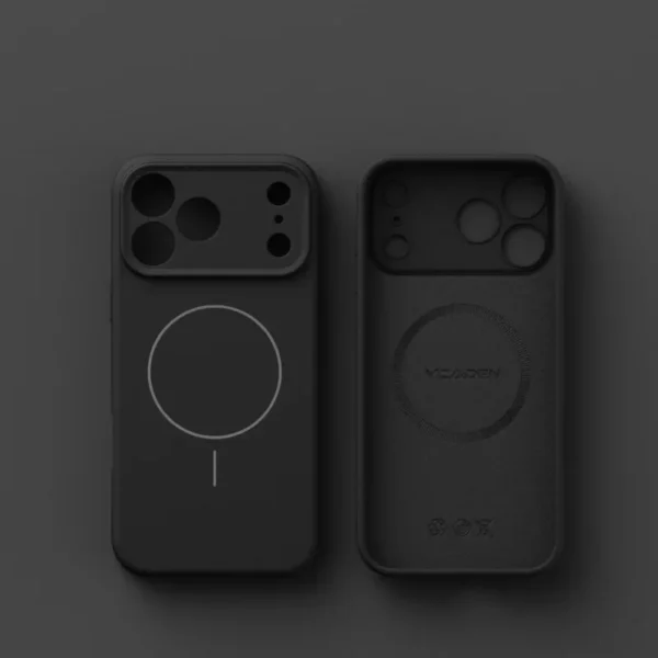⁦Liquid Silicone Case For Magsafe Mag Safe iPhone 17 Air 16E 16 E 15 Pro Max 14 13 12 17Air 17Pro Matte Phone Cover Accessories⁩ - الصورة ⁦5⁩
