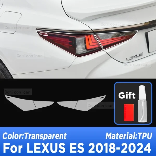 For LEXUS ES 2018-2024 2023 Car Exterior Headlight Anti-scratch Front Lamp Transparent TPU Protective Film Accessories Sticker - Image 3