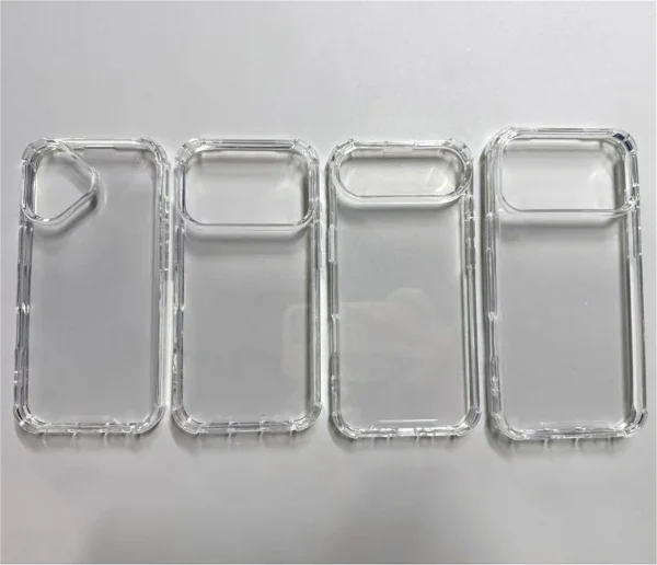 ⁦New Four-corner anti-drop Clear Case for iPhone 17 17 Air 17 Pro Max Shockproof transparent hard Cover for 17Pro with Feature⁩ - الصورة ⁦6⁩