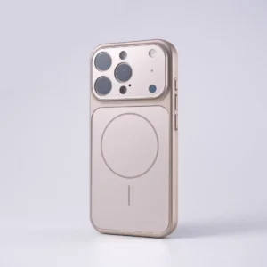 Large Window Protect For Magsafe Phone Case For iPhone 17 Air 16 15 14 13 Pro Max AG Nano Frosted Glass Magnetic Charge Cover