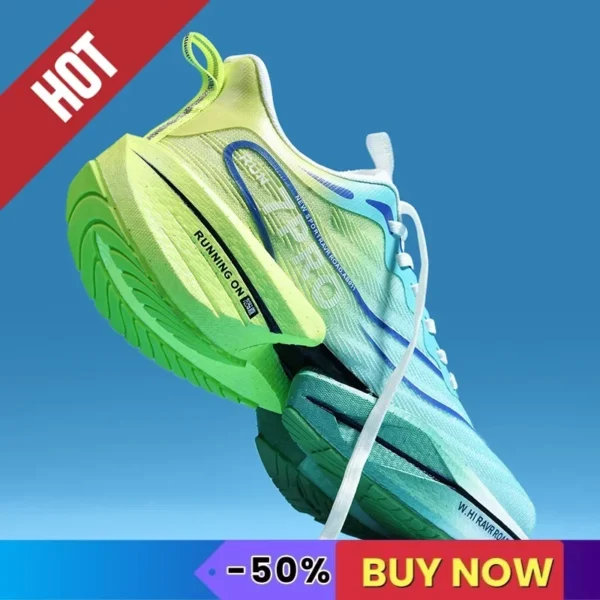 ⁦NEW Sports Running Shoes Men Marathon Breathable Comfortable Women Athletic Training Outdoor Sneakers Air Cushion Carbon Plate⁩ - الصورة ⁦2⁩
