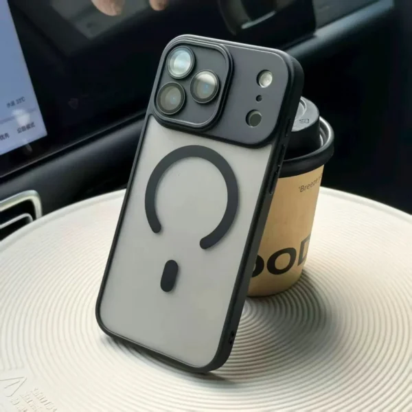 Original Matte Translucent Lens Protect Magsafe Phone Case For iPhone 17 17 Air 17Pro 17 Pro Max Magnetic Wireless Charge Cover