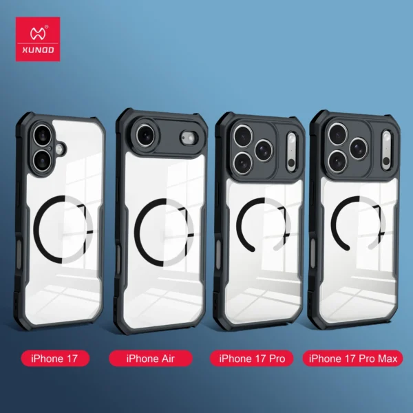 ⁦Xundd for iPhone 17 Pro Max Case,For iPhone 17 Air 17 Pro 17 Magnetic Phone Case,Airbag Shockproof Acrylic&PC Back Clear Cover⁩ - الصورة ⁦6⁩