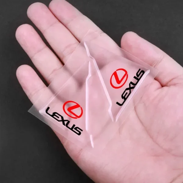 ⁦2pc Car Transparent Protective Cover Door Corner Cover Anti-collision Sticker For Lexus CT200H RX200T GX470 RX440H Auto Interior⁩ - الصورة ⁦3⁩
