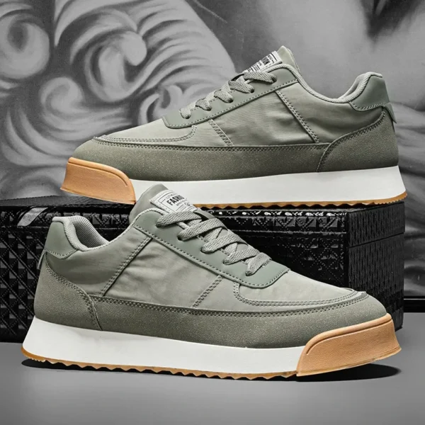 2025 Summer Breathable Casual Shoes Men Harajuku Style Sneaker Fashion Yellow Men's Sneakers Platform Walking Sports Shoes Men - Image 2