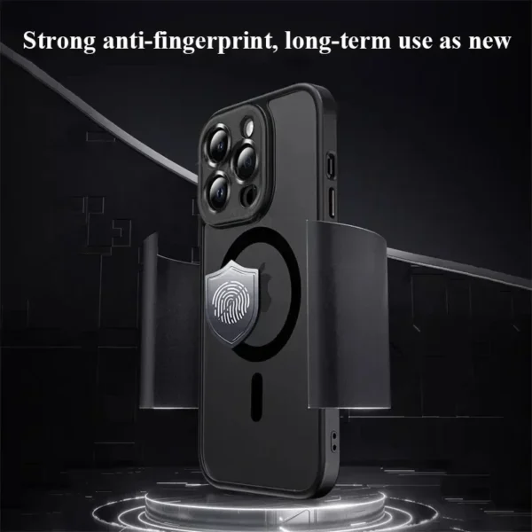 ⁦Original Case For iPhone 17 Air 16 15 14 13 12 11 Pro Max Plus For Magsafe Magnetic Wireless Charge Lens Protector Matte Cover⁩ - الصورة ⁦6⁩