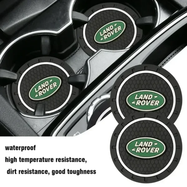 2Pcs Car Water Cup Bottle Holder Anti-slip Pad Mat Silica Gel For Land Rover Ranger Freelander Evoque Discovery Car Styling