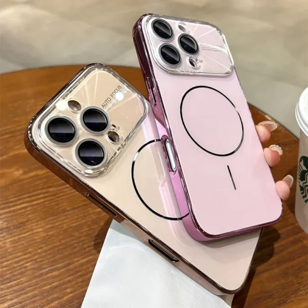Luxury Laser Slim Matte Magsafe Magnetic Wireless Charging Case For iPhone 17 Air 12 13 14 15 16 17 Pro Max Hard Back Cover - Image 6