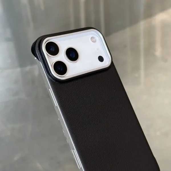 ⁦Ultra thin Frameless Case For Iphone 17 Pro Max Matte Leather Texture Cases for IPhone 17 Air 16 15 14 Pro Max 17pro Cover Shell⁩ - الصورة ⁦5⁩