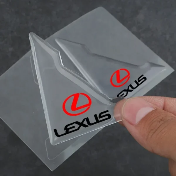 ⁦2pc Car Transparent Protective Cover Door Corner Cover Anti-collision Sticker For Lexus CT200H RX200T GX470 RX440H Auto Interior⁩ - الصورة ⁦2⁩