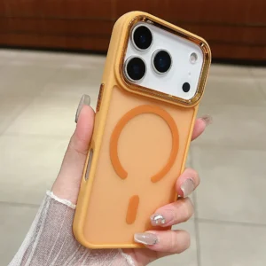 Luxury Matte Translucent Frosted For Magsafe Phone Case for iPhone 17 17 Air 17Pro 17 Pro Max Magnetic Wireless Charge Cover