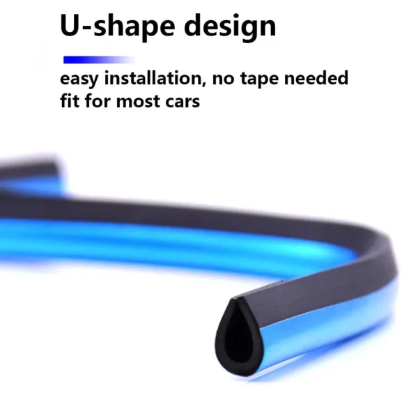 ⁦10Pcs 20cm Car Air Conditioner Outlet Decorative U Shape Moulding Trim Decor Strips Car Styling Car Door Edge Corner Protector⁩ - الصورة ⁦4⁩