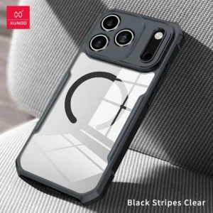 Xundd For iPhone 17 Case For iPhone Air 17 Pro 17 Pro Max Case Shock-Absorbing Acrylic&TPU Clear Back Cover with Magentic Holder