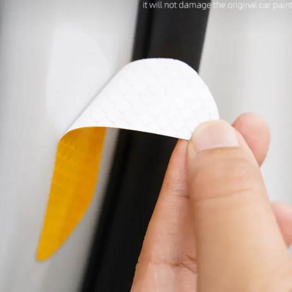 4PCS Car Door Sticker Safety Warning Reflective Mark For Toyota Yaris Corolla Prius Auris CHR Land Cruiser PRADO RAV4 Camry - Image 2