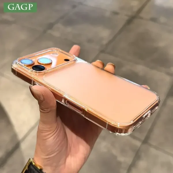 Luxury Translucent Matte Case for iPhone 17 Pro Max Air PC TPU Hybird Armor Phone Cover for iPhone 16 15 14 13 12 Pro Max Plus