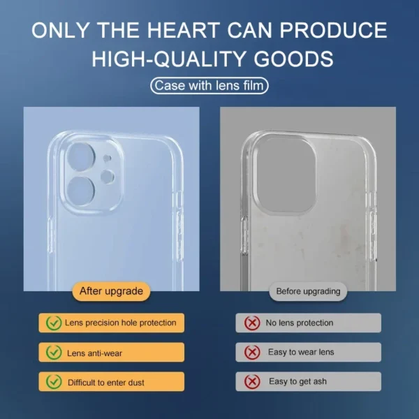 Ultra Thin Clear Phone Case For iPhone 11 12 13 14 15 16 17 Pro X XR XS Max Mini 7 8 Plus Silicone Soft Transparent Back Cover - Image 3