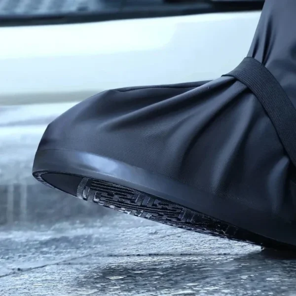 Reusable Motorcycle High Tube Rain Boots Waterproof Non-Slip Footwear Covers Unisex Bicycle Men Shoes Protectors For Rainy Day - Image 5