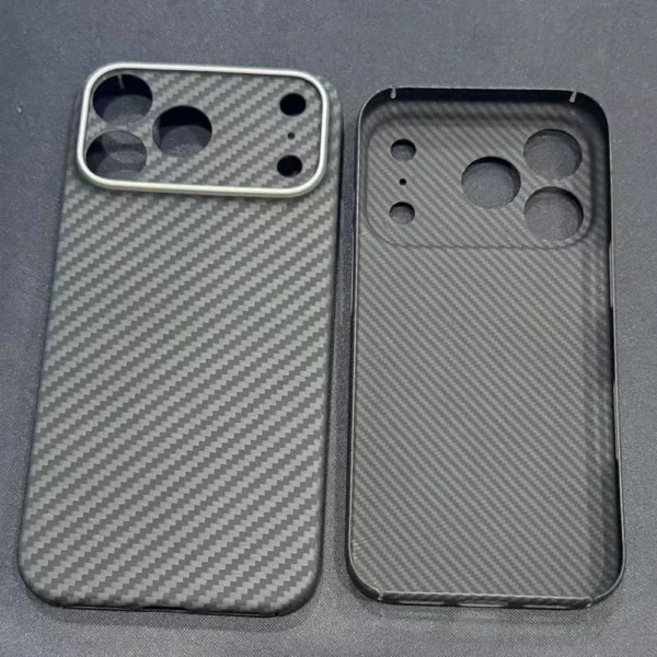 ⁦Real Carbon Fiber Case for Magsafe Magnetic for Iphone 17 Pro Max Ultra Thin Aramid Phone Cover for Iphone 17 Pro Carbon Case⁩ - الصورة ⁦6⁩