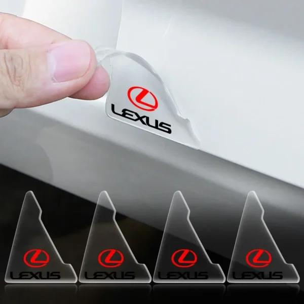 2pc Car Transparent Protective Cover Door Corner Cover Anti-collision Sticker For Lexus CT200H RX200T GX470 RX440H Auto Interior