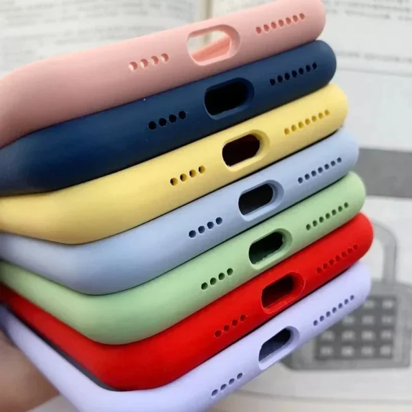⁦Original Official Silicone Cases For iPhone 16 13 15 12 14 Pro Max 15 16 Plus With logo Case For Apple iPhone 14 15 Pro Cover⁩ - الصورة ⁦6⁩