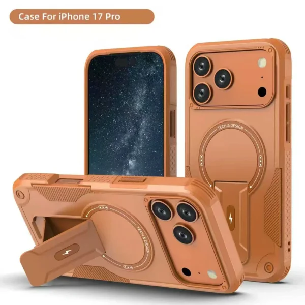 For iphone 17 Pro Military Protective Hard Armor Strong Magsafe Magnetic Case for Iphone17 Pro Max 17Pro 17proMax Holder Cover