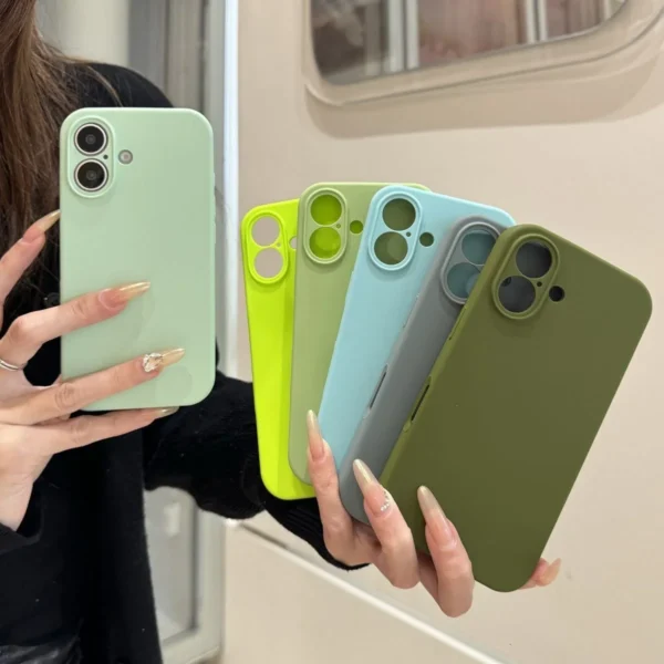 Original Liquid Silicone Phone Case For iPhone 16 15 13 12 14 Pro Max Cases For iPhone 13 12 14 15 16 Plus Protection Cover - Image 3