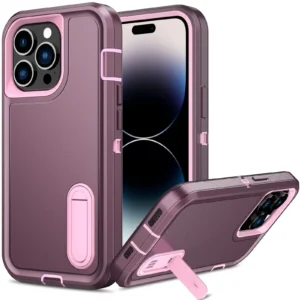 Case For iPhone 17 Air 16 11 13 12 14 15 Pro Max XS XR 8 Plus Heavy Duty Shockproof Anti-Scratch Protective with Kickstand Cover<span> - </span>Purple, iPhone 14