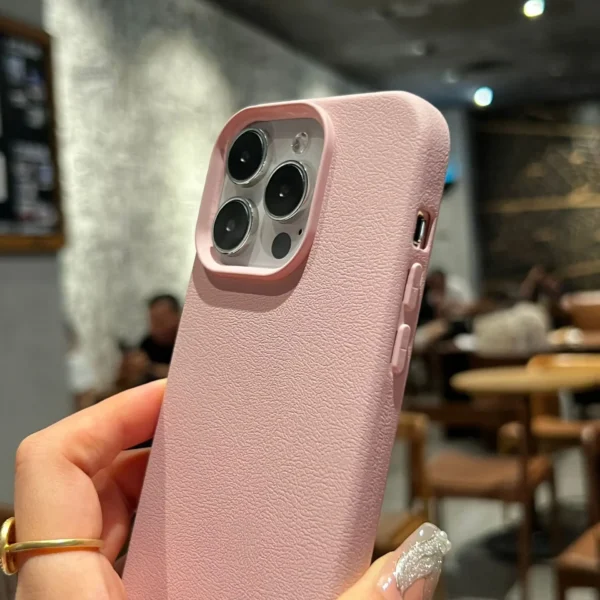 Luxury Silicone Litchi Lines Leather Phone Case For iPhone 17 16 15 14 13 12 11 Pro Max X XS XR Plus Soft Shockproof Full Cover - Image 5