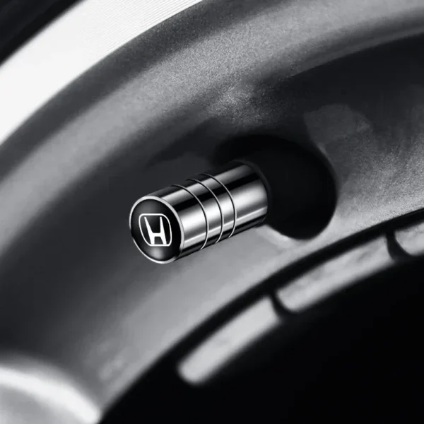 4pcs Metal Car Badges Wheel Tire Valve Caps Auto Accessories For Honda Civic Accord Fit CRV Jazz Odyssey Insight Legend HRV - Image 2