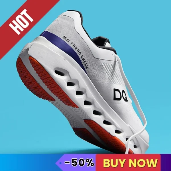 ⁦Sports Running Shoes Men Marathon Breathable Comfortable Brand Trend Women Athletic Training Outdoor Race Sneakers Air Cushion⁩ - الصورة ⁦5⁩