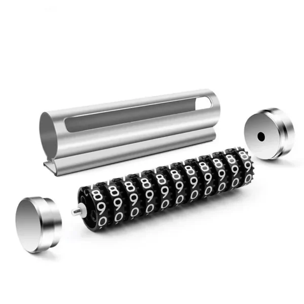 ⁦Car Temporary Parking Number Plate Black/Silver/Blue Aluminium Alloy Material Roller Adjustable Car Parking Plate Car Supplies⁩ - الصورة ⁦9⁩