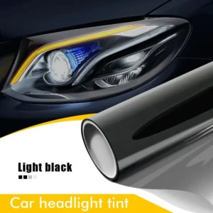50cmx200cm Car Headlight Tint Film Smoke Fog Light Light Vinyl Film PVC Black Tint Vinyl Waterproof Film Car Sticker Accessories