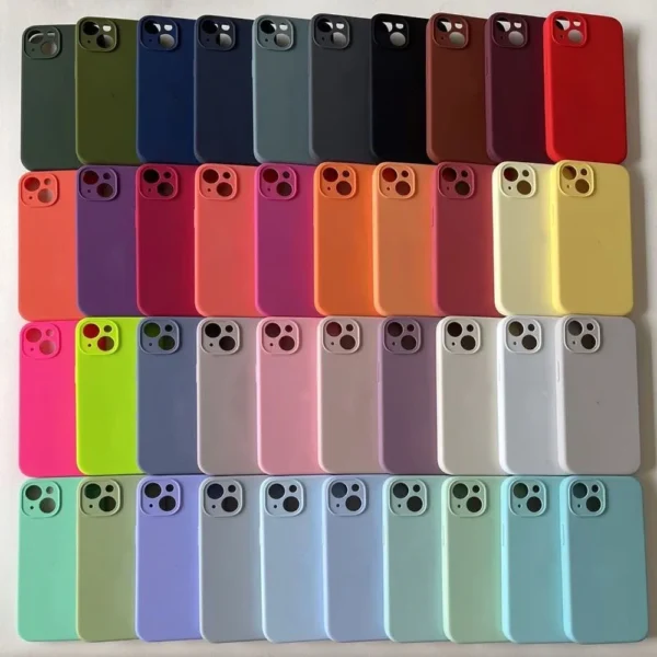 Original Liquid Silicone Phone Case For iPhone 16 15 13 12 14 Pro Max Cases For iPhone 13 12 14 15 16 Plus Protection Cover - Image 2