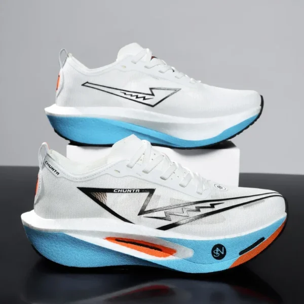 ⁦Speciality Carbon Plate Sports Running Shoes Marathon Air Cushion Men Breathable Lightweight Women Comfortable Nonskid Sneakers⁩ - الصورة ⁦2⁩