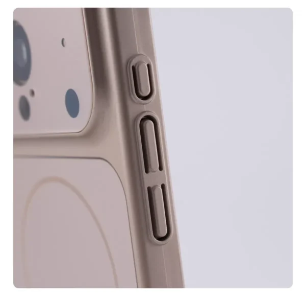 Large Window Protect For Magsafe Phone Case For iPhone 17 Air 16 15 14 13 Pro Max AG Nano Frosted Glass Magnetic Charge Cover