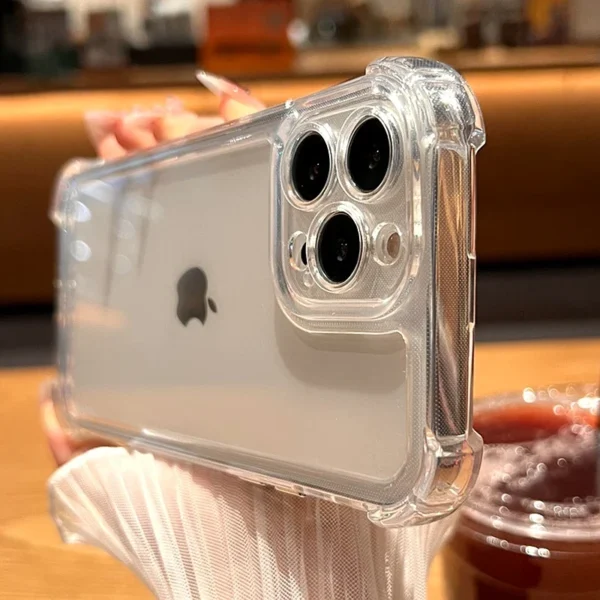 Luxury Shockproof Transparent Case For iPhone 17 Air 16 15 14 13 12 11 Pro Max 16E 7 8 Plus Bumper Cases Cover - Image 3