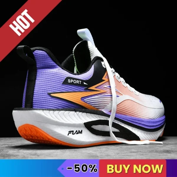 ⁦Sports Running Shoes Men Sneakers Marathon Breathable Comfortable Brand Trend Women Athletic Fitness Outdoor Sneakers AirCushion⁩ - الصورة ⁦3⁩