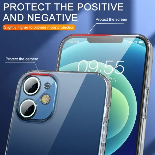 Ultra Thin Clear Phone Case For iPhone 11 12 13 14 15 16 17 Pro X XR XS Max Mini 7 8 Plus Silicone Soft Transparent Back Cover - Image 2