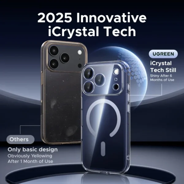 ⁦UGREEN Magnetic Case for iPhone 17 Pro Cases Shockproof Cover for iPhone 17 16 15 14 Pro Air 17pro max for Magsafe Macsafe Case⁩ - الصورة ⁦3⁩