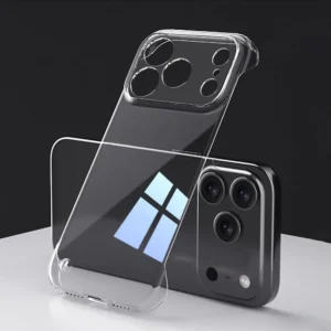 Frameless Slim Clear Hard Back Cover Case On For iPhone 17 Pro Max Air iPhone17 Pro Max Air 5G ShockProof Coque Phone Cases