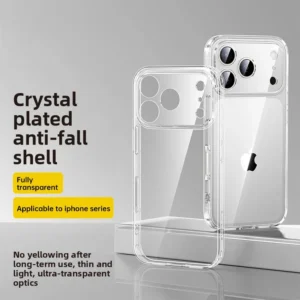 DIVI Plating Clear Case Lens Protector Soft Cover For iPhone 17 Pro Case Pro Max Plating Bumper Shockproof Cover Transparent