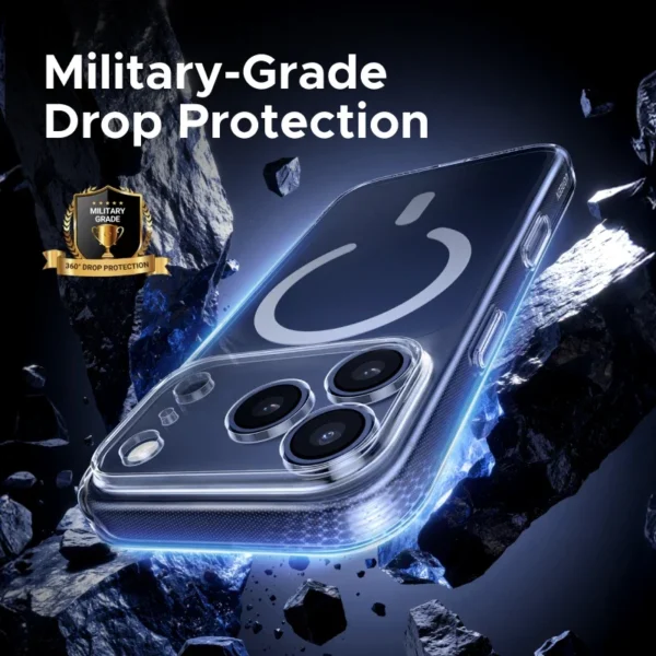 ⁦UGREEN Magnetic Case for iPhone 17 Pro Cases Shockproof Cover for iPhone 17 16 15 14 Pro Air 17pro max for Magsafe Macsafe Case⁩ - الصورة ⁦4⁩