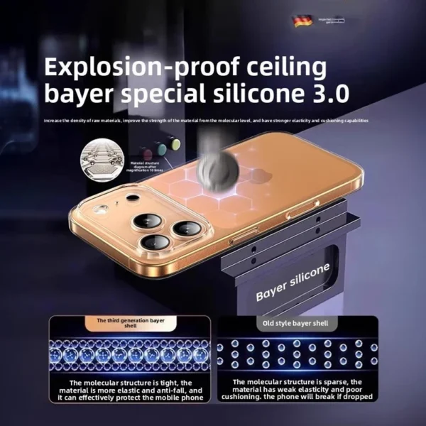 ⁦DIVI Soft Transparent Case TPU Clear Case For iPhone 17 16 15 14 13 12 11 Pro Max 13 MINI Shockproof Silicone Clear Phone Case⁩ - الصورة ⁦2⁩
