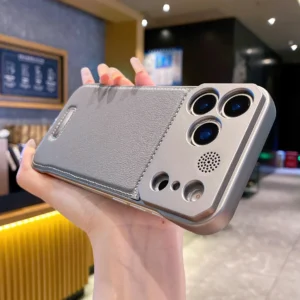 For Magsafe Leather Borderless Aroma Cooling Case For iPhone 17 16 15 14 13 12 11 Pro Max Plus 17 Air 16E Magnetic Back Cover